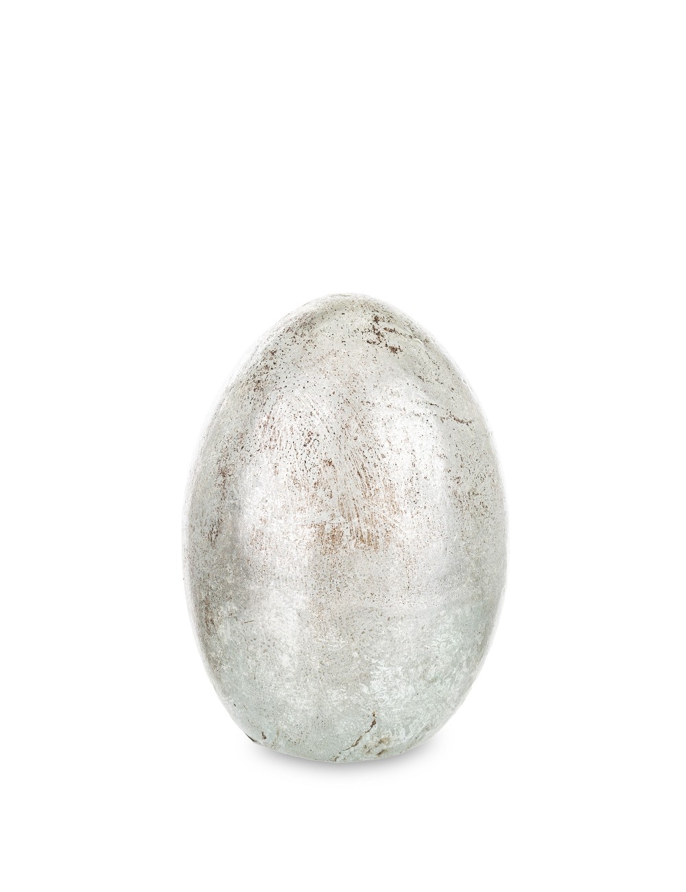 Jajko ceramiczne antyczne srebro