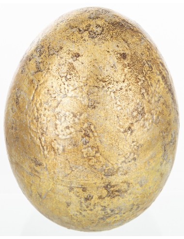 Jajko ceramiczne antyczne złoto