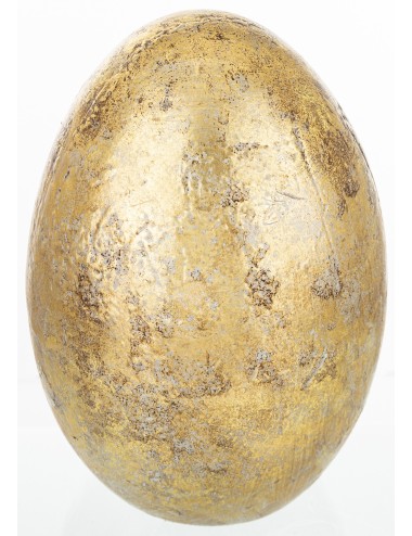 Jajko ceramiczne antyczne złoto duże