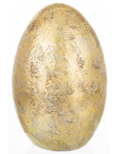 Jajko ceramiczne antyczne złoto duże