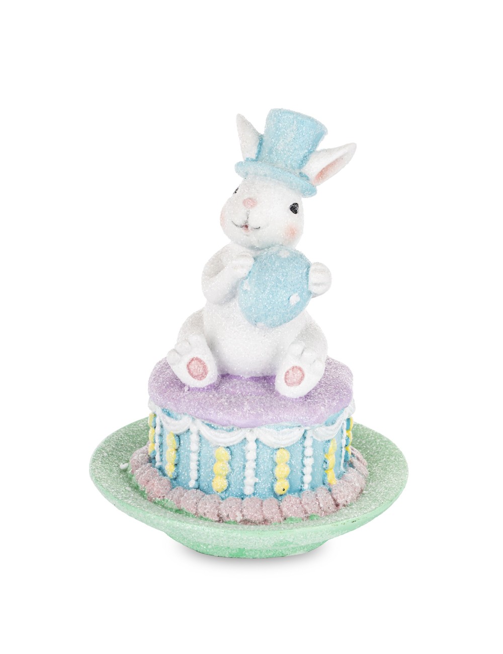 Figurka królik na torcie