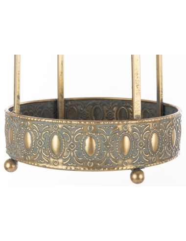 Taca dekoracyjna złota z koroną mała