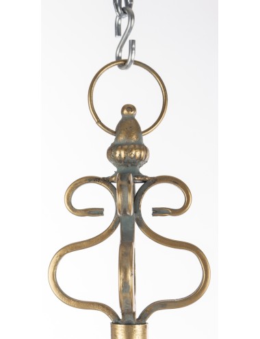 Taca dekoracyjna złota z koroną mała