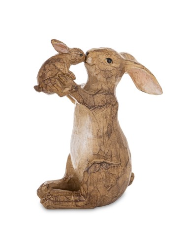 Figurka Mama Królik brąz