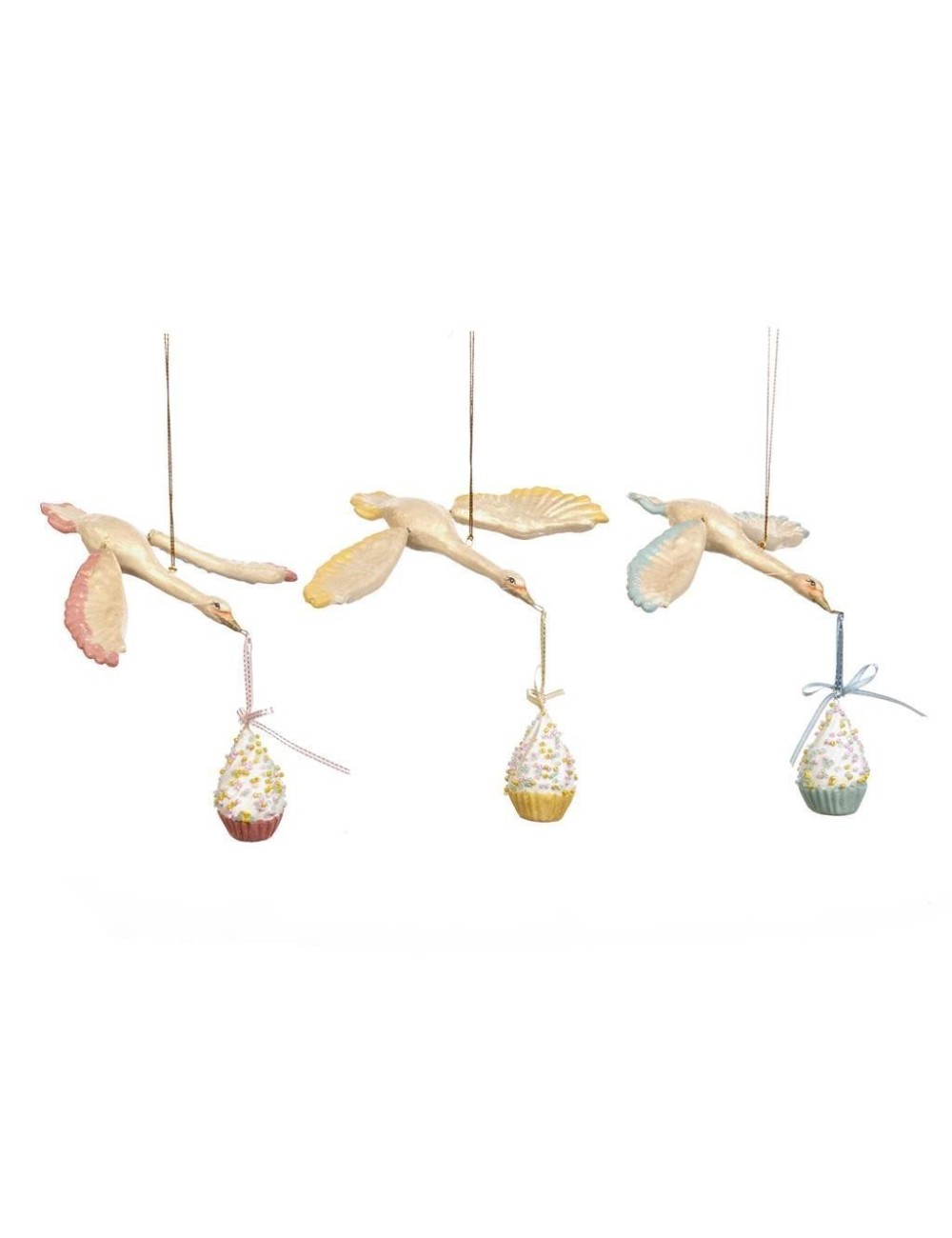 Zawieszka ptak z ciastkiem różne wzory