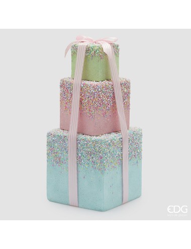 Figurka prezent cukrowy pastelowy