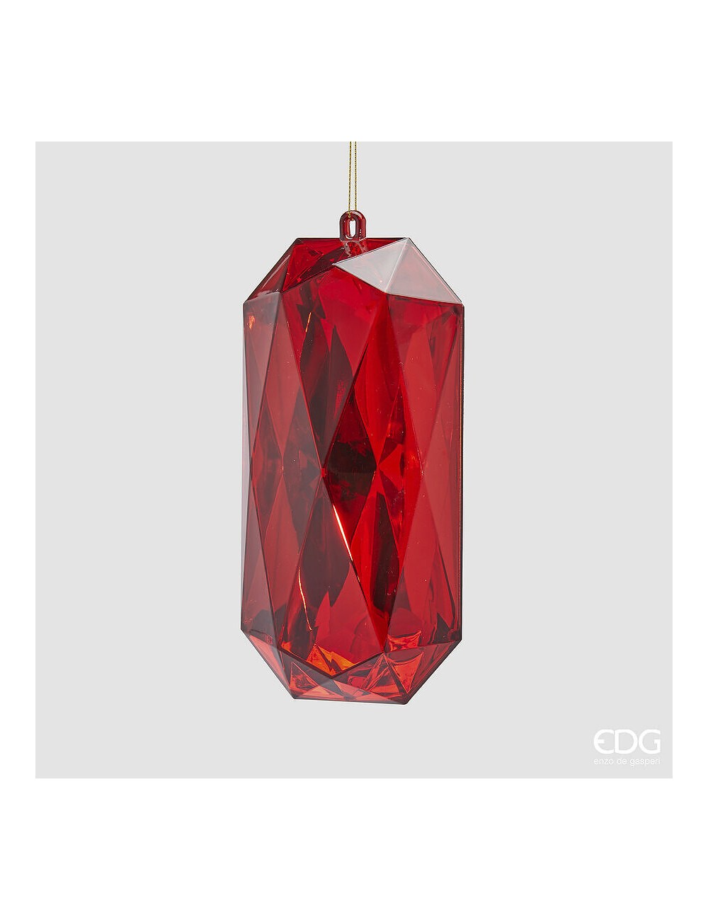 Zawieszka kryształ czerwony  M