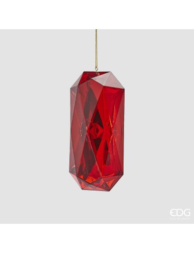 Zawieszka kryształ czerwony S