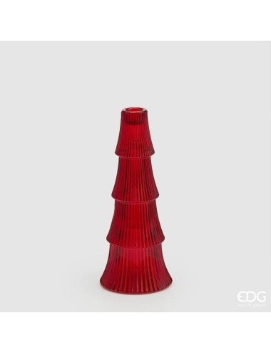 Świecznik choinka czerwona