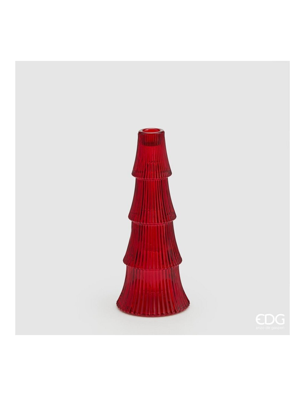 Świecznik choinka czerwona