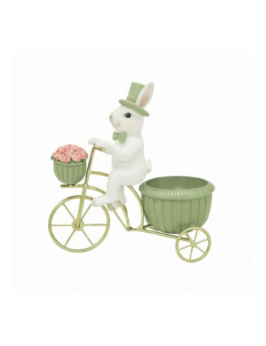 Królik ceramiczny na rowerze