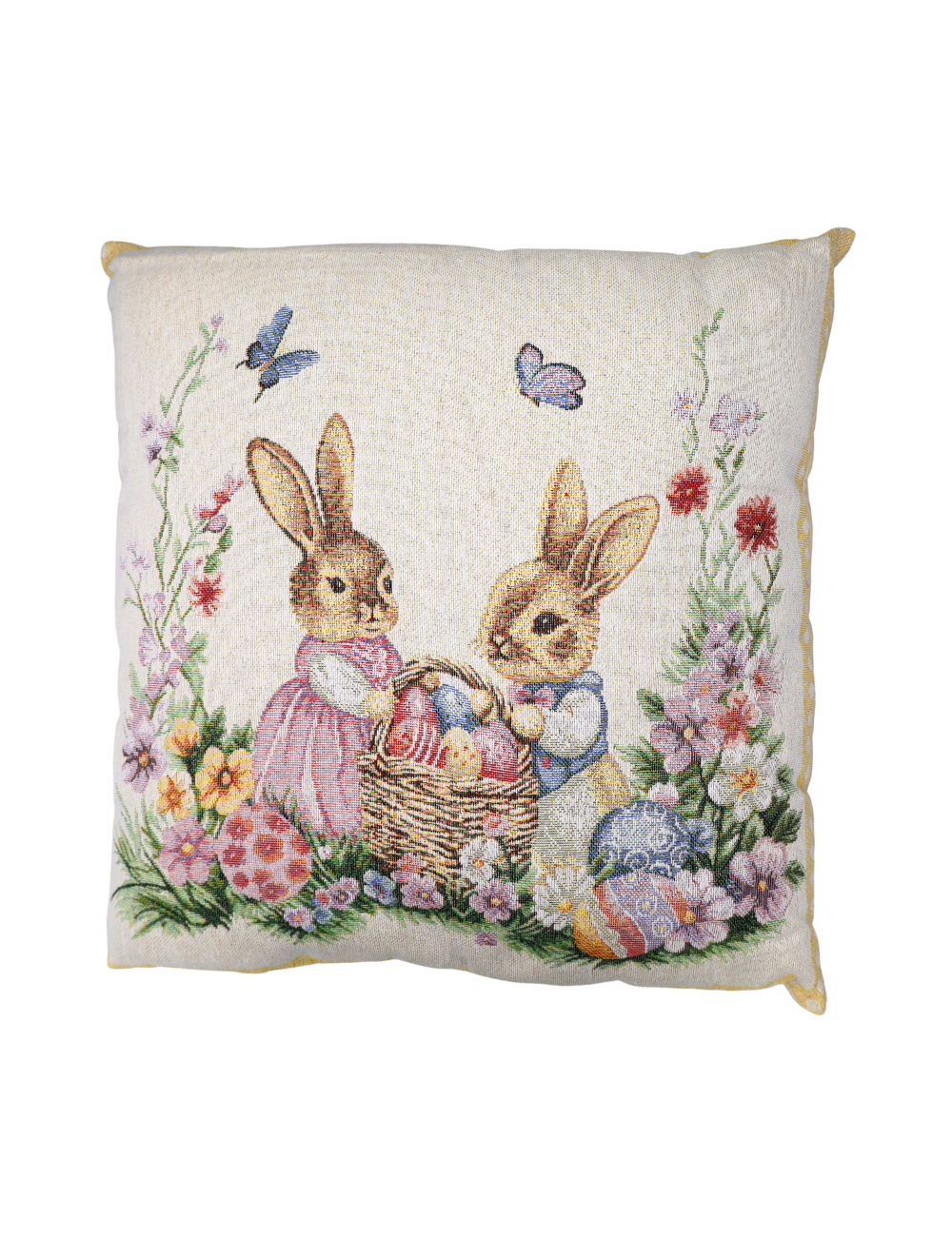 Poduszka z króliczkami motyw świąteczny
