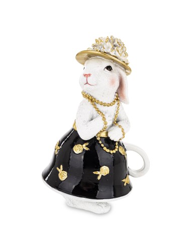 Figurka królik dziewczynka filiżanka