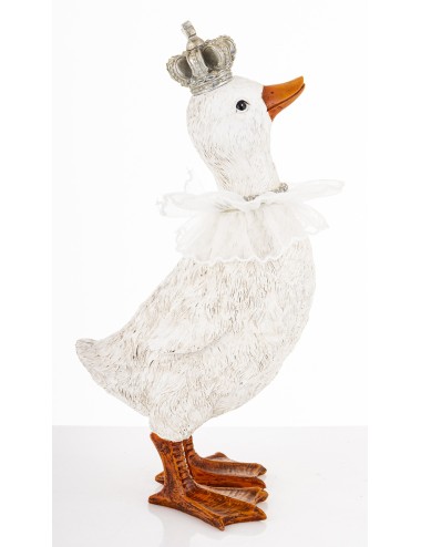 Figurka kaczka w koronie z kołnierzykiem