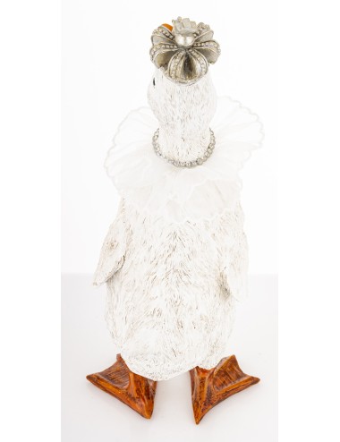 Figurka kaczka w koronie z kołnierzykiem