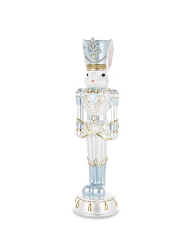 Figurka królik biały żołnierz