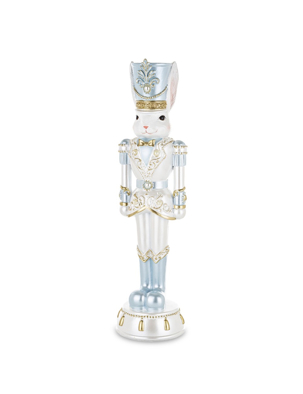 Figurka królik biały żołnierz