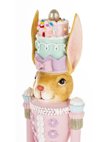 Figurka królik dziewczynka cukrowa