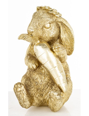 Figurka królik złoty marchew