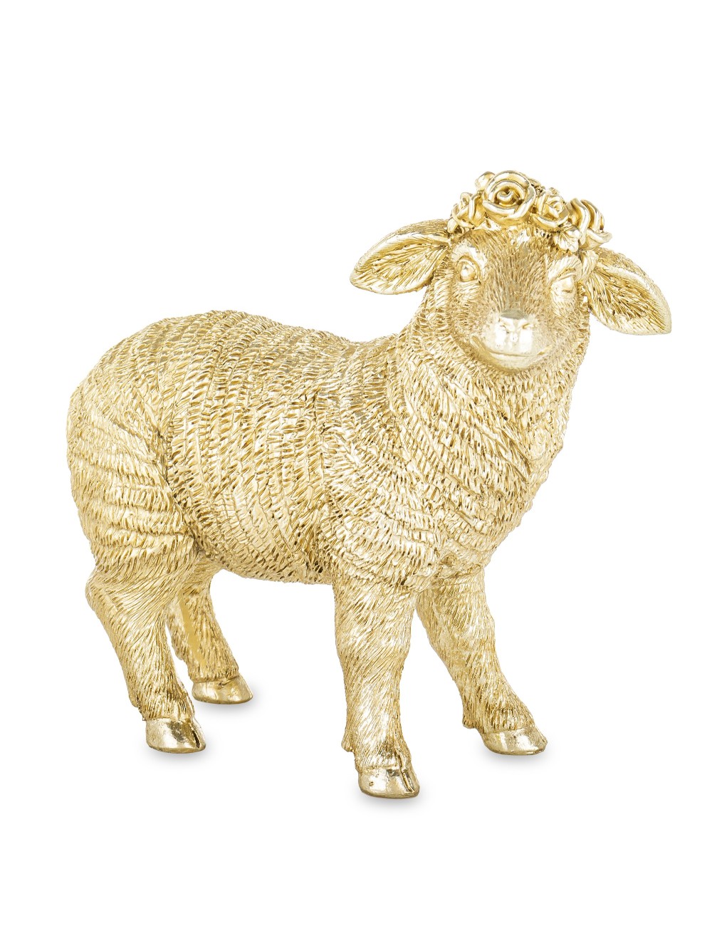 Figurka owca złota wianek