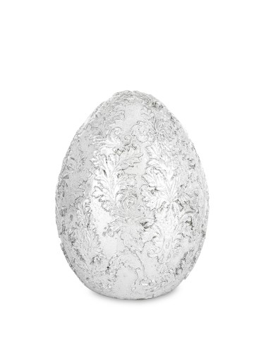 Figurka jajko srebrne
