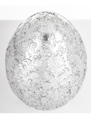 Figurka jajko srebrne