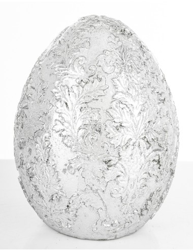Figurka jajko srebrne