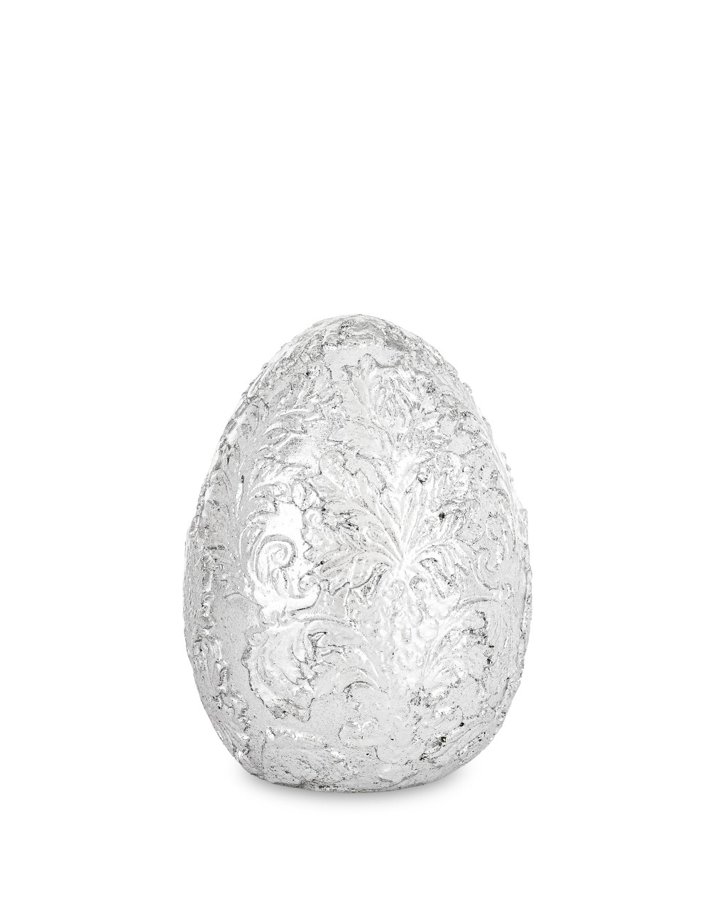 Figurka jajko srebrne małe