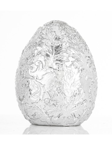 Figurka jajko srebrne małe