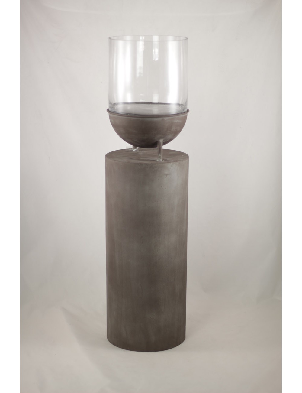 Lampion na kolumnie okrągła podstawa mini