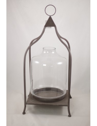 Lampion metalowy na czterech nogach