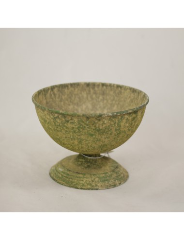 Misa metalowa na nóżce zieleń
