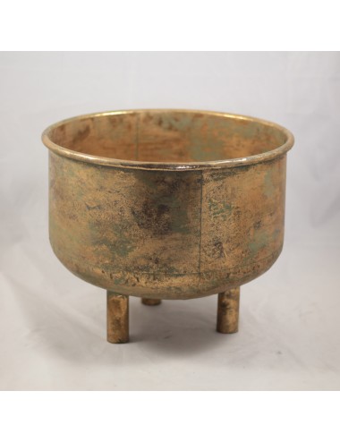 Osłonka metal złota na nóżkach średnia