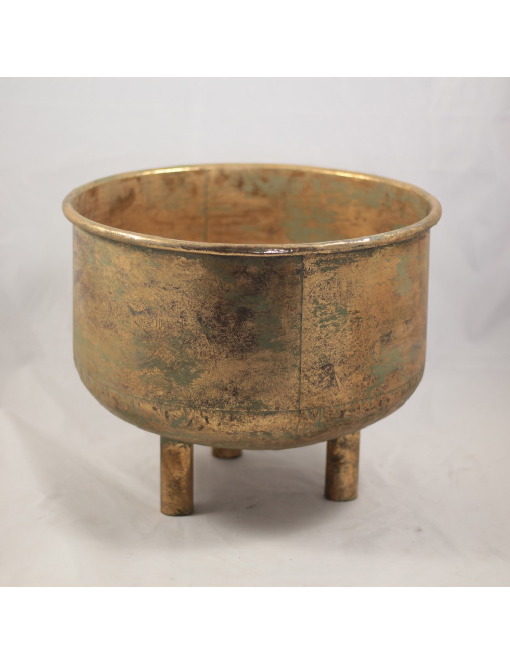 Osłonka metal złota na nóżkach średnia