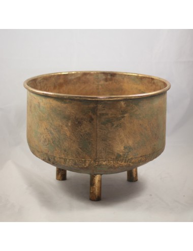 Osłonka metal złota na nóżkach duża