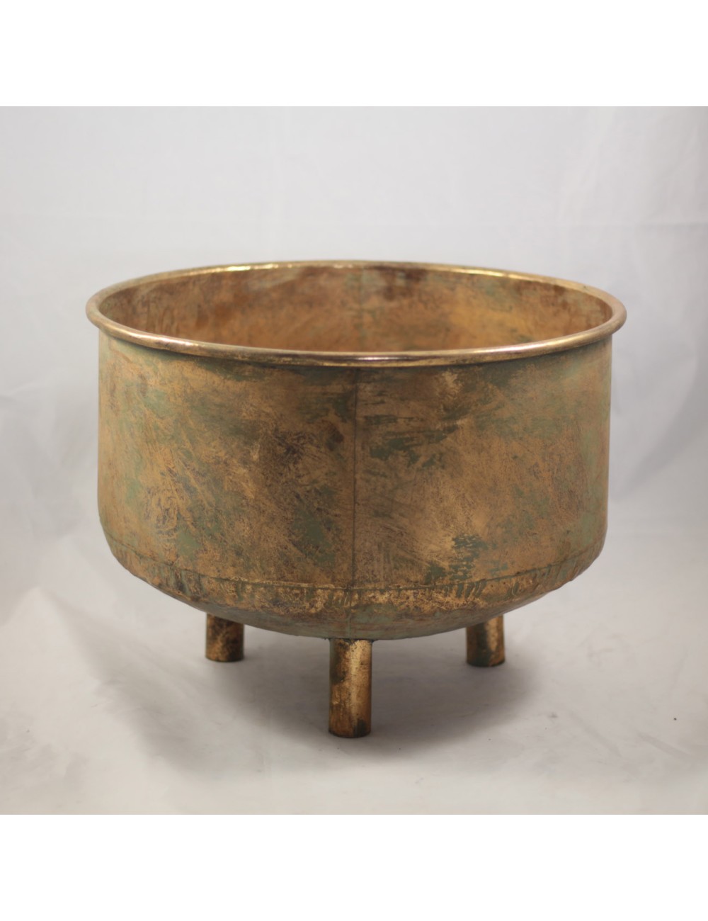 Osłonka metal złota na nóżkach duża