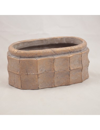 Osłonka kamienna owalna złota