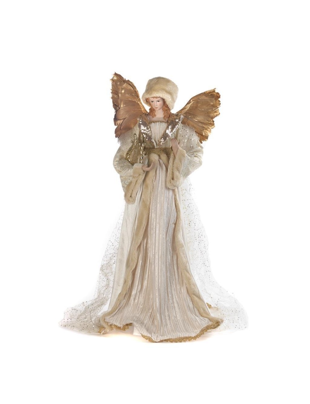 Figurka anioł w czpace