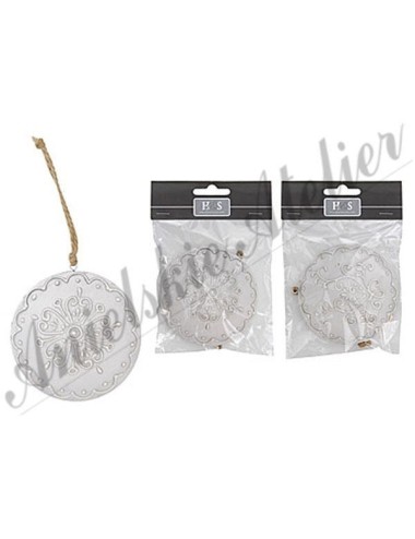 Zawieszka okrągła z aplikacją mała różne wzory