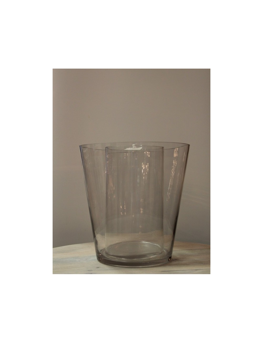 Świecznik szkło z tubą