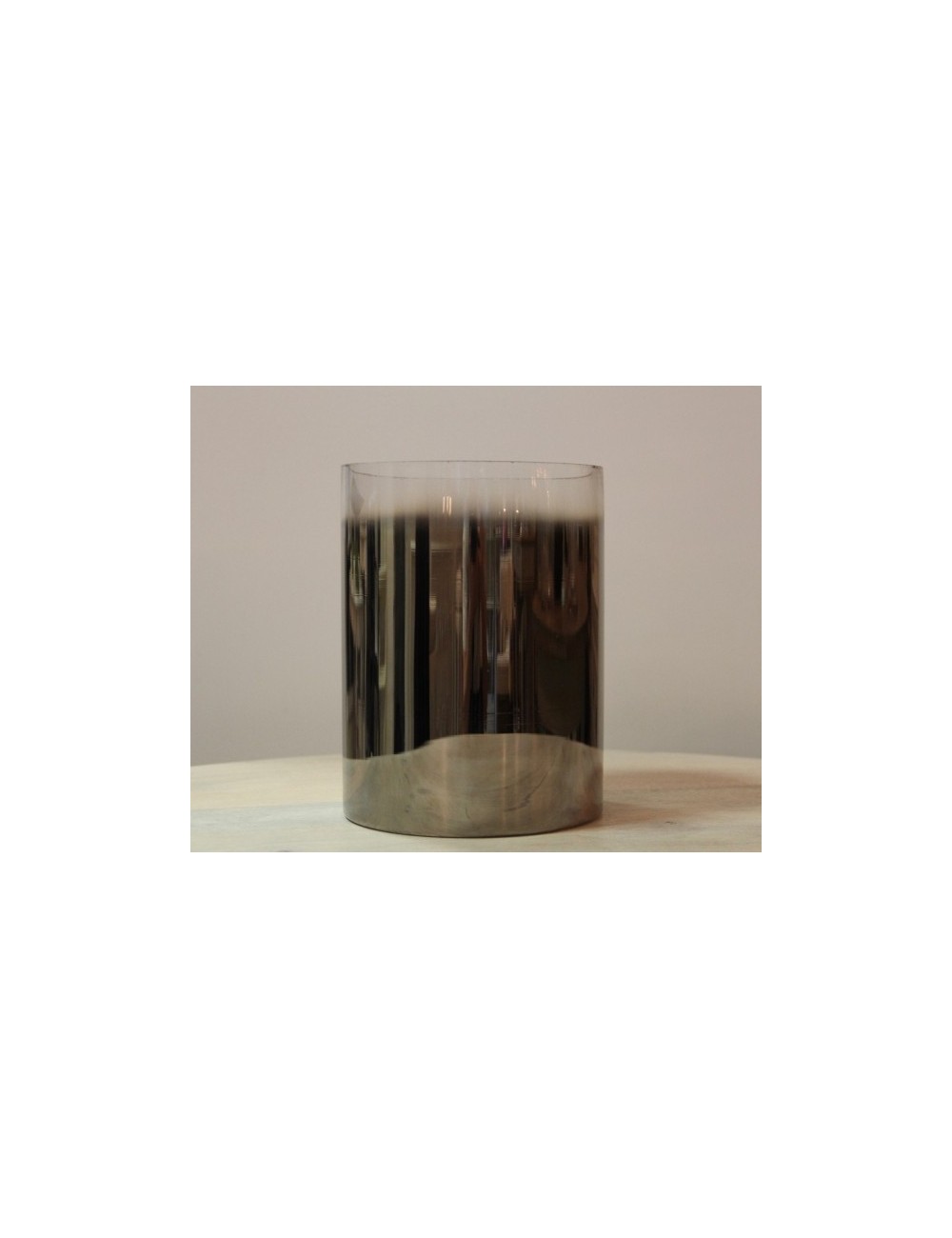 Lampion szkło dymione mały