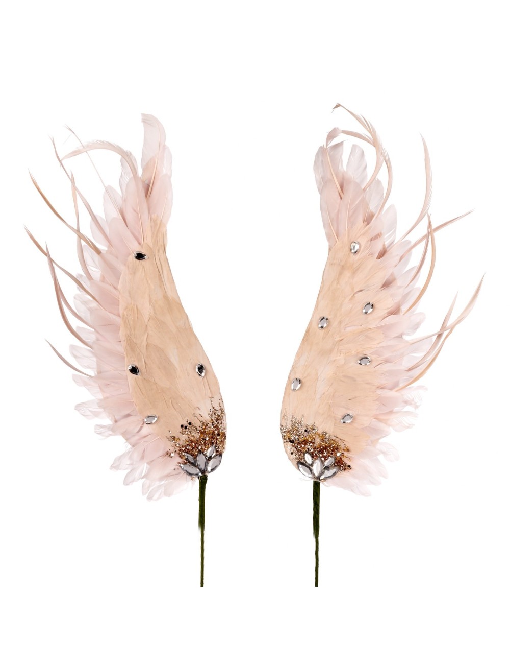 Pióro róż kryształ