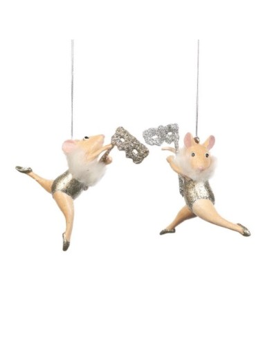 Zawieszka baletnica mysz w masce różne wzory