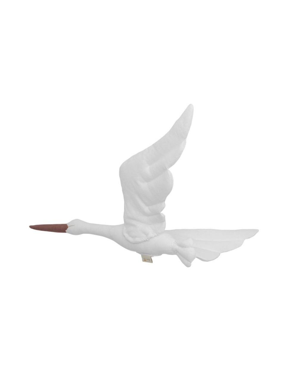 Bocian lniany biały