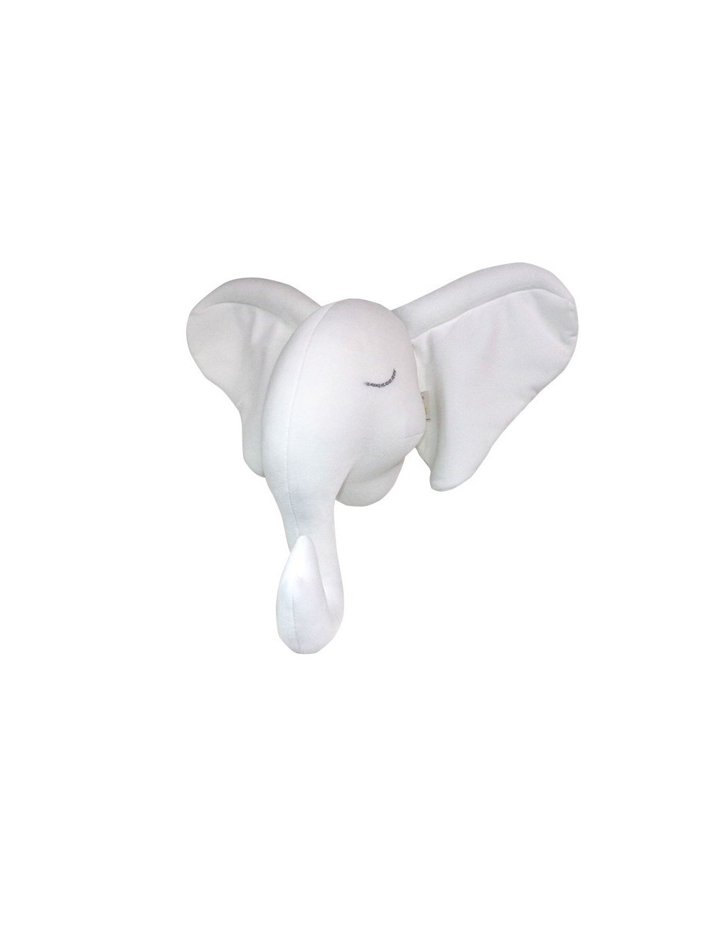 Biały słoń dekoracyjny na ścianę