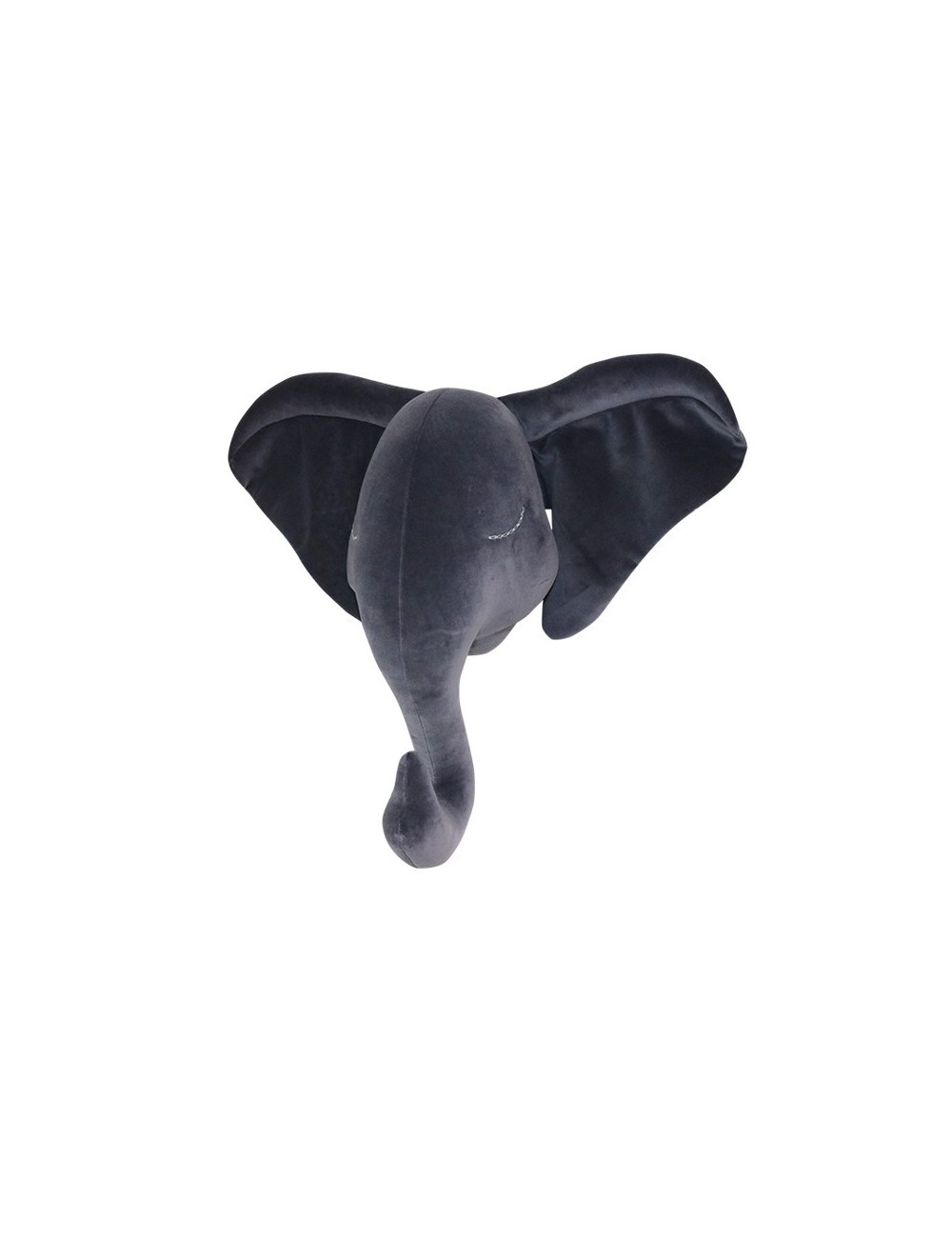 Grafitowy słoń dekoracyjny na ścianę