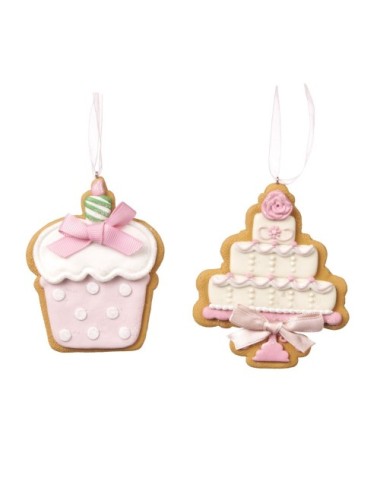 Zawieszka babeczka róż różne wzory