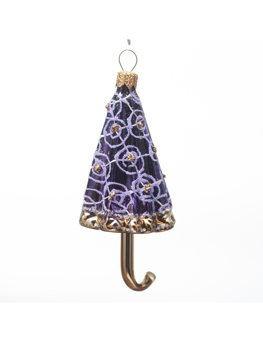 Bombka Polska fiolet parasol