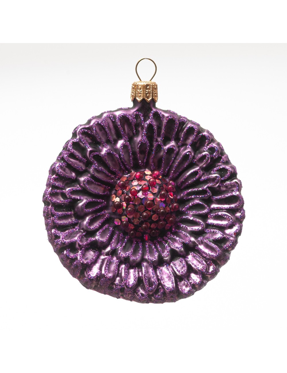 Bombka Polska kwiat fiolet