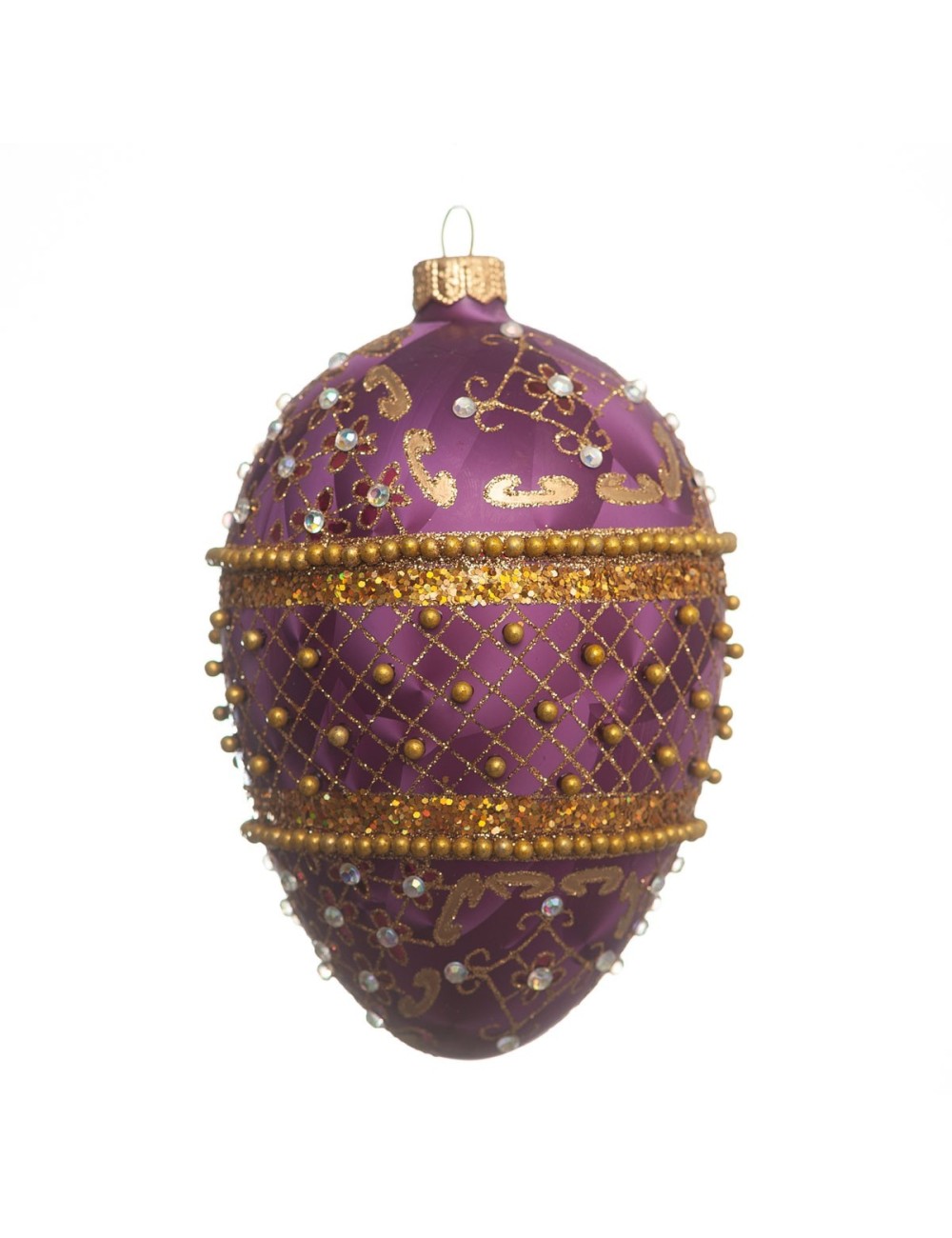 Bombka Polska jajko bordo